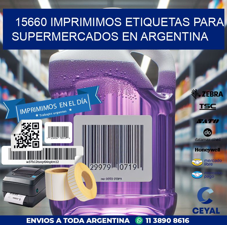 15660 IMPRIMIMOS ETIQUETAS PARA SUPERMERCADOS EN ARGENTINA