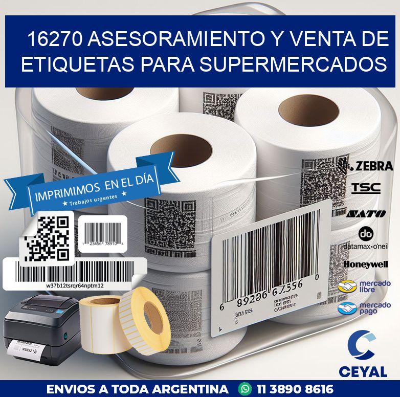 16270 ASESORAMIENTO Y VENTA DE ETIQUETAS PARA SUPERMERCADOS