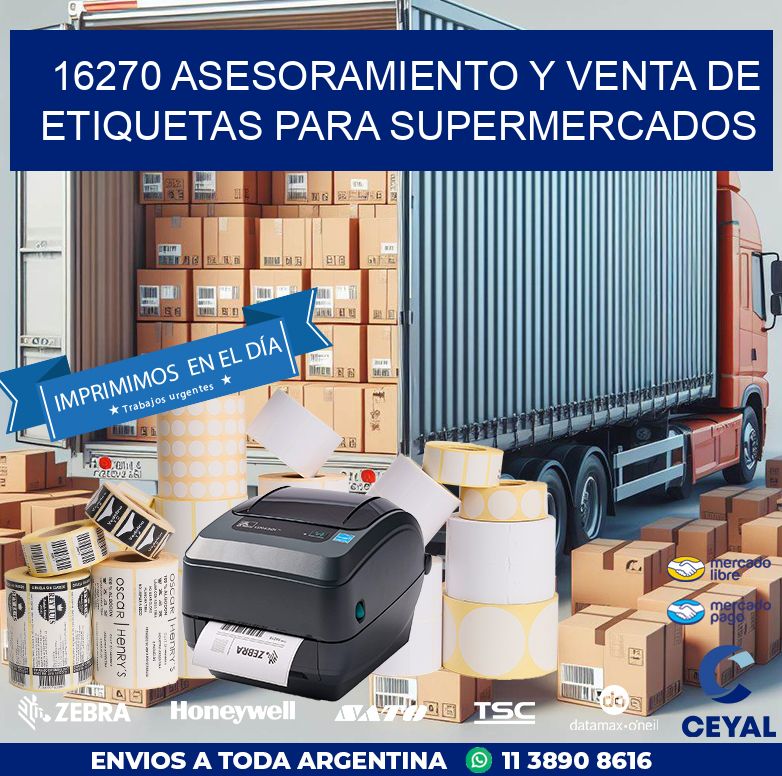 16270 ASESORAMIENTO Y VENTA DE ETIQUETAS PARA SUPERMERCADOS