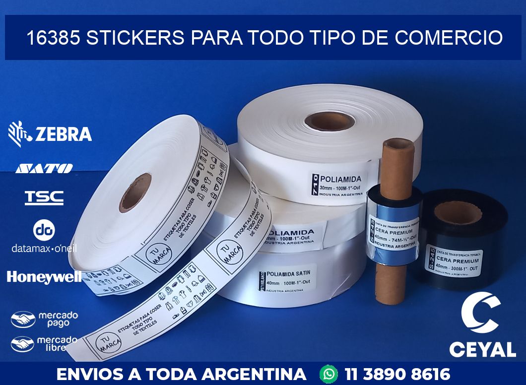 16385 STICKERS PARA TODO TIPO DE COMERCIO
