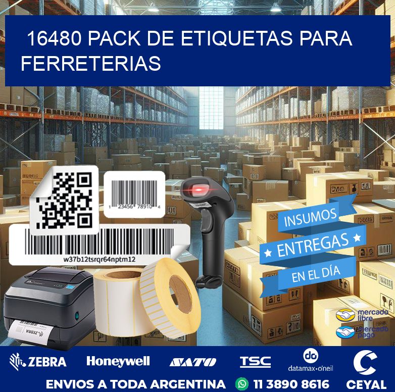 16480 PACK DE ETIQUETAS PARA FERRETERIAS