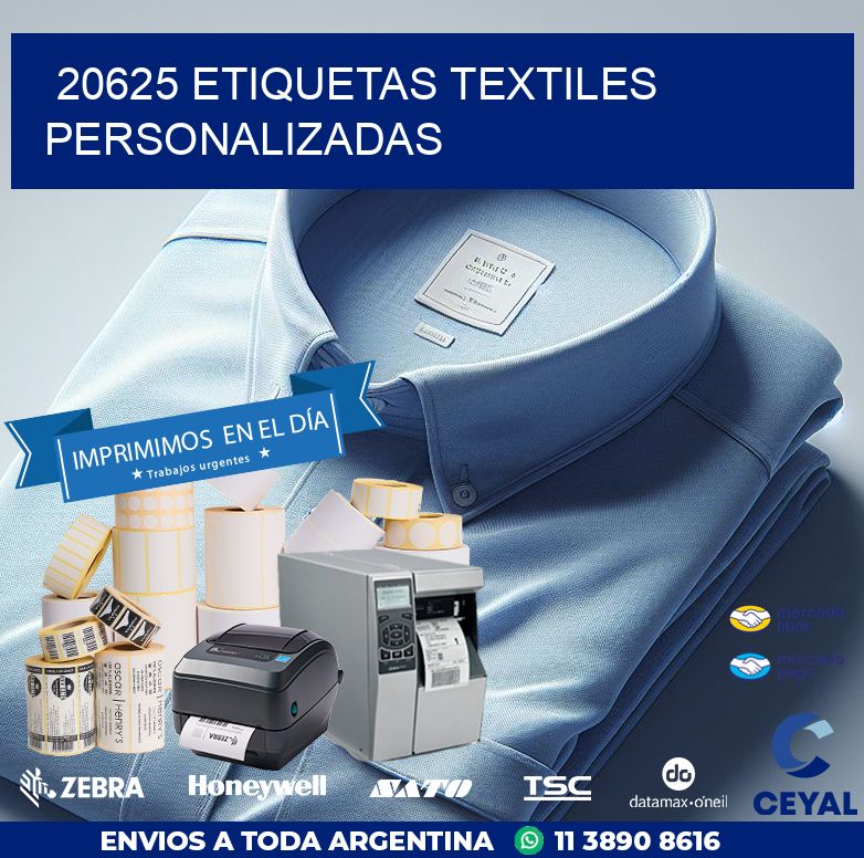 20625 ETIQUETAS TEXTILES PERSONALIZADAS