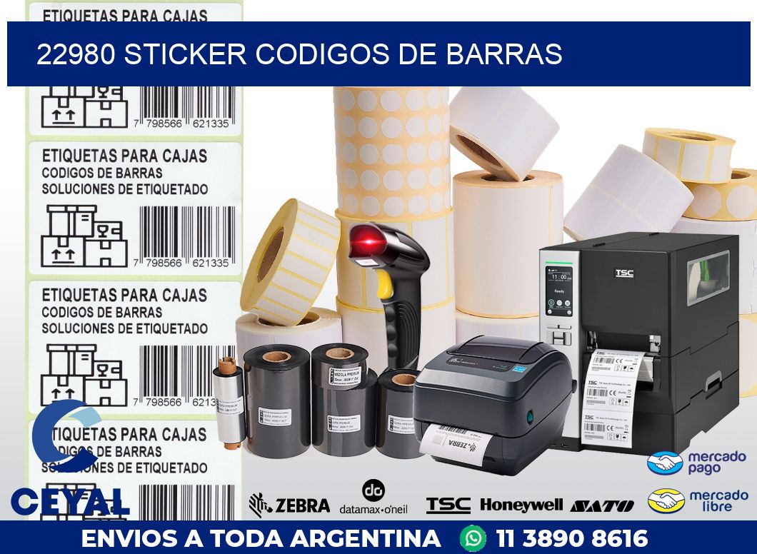 22980 STICKER CODIGOS DE BARRAS
