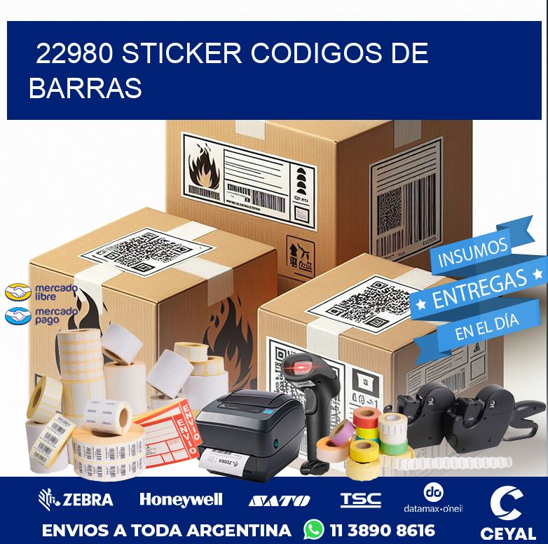 22980 STICKER CODIGOS DE BARRAS