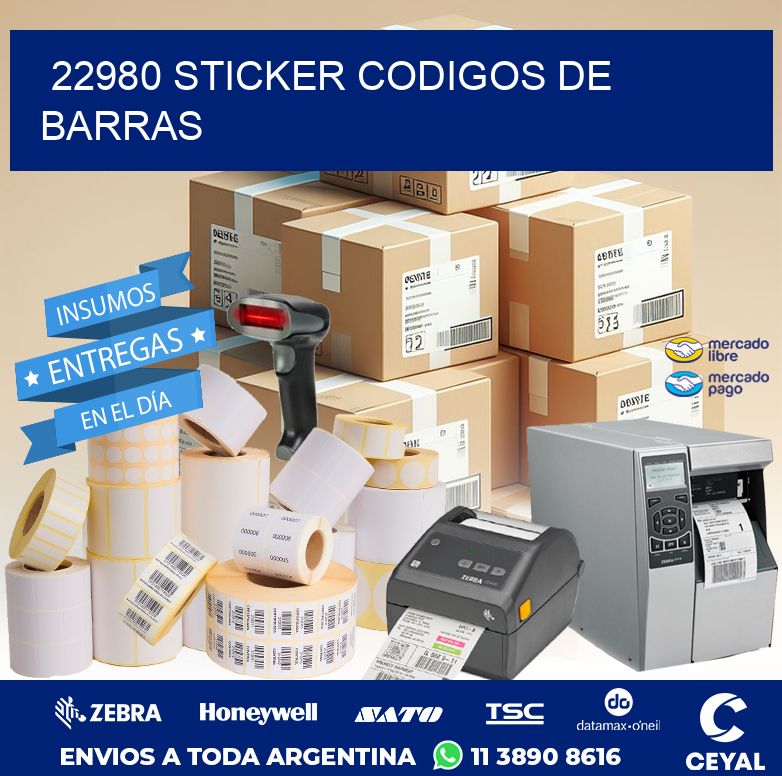 22980 STICKER CODIGOS DE BARRAS