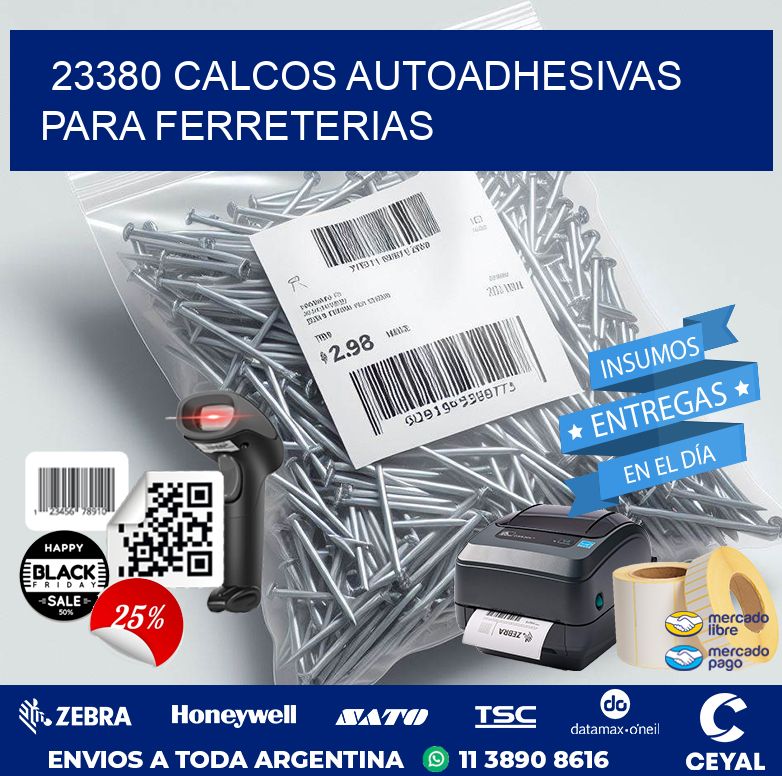 23380 CALCOS AUTOADHESIVAS PARA FERRETERIAS