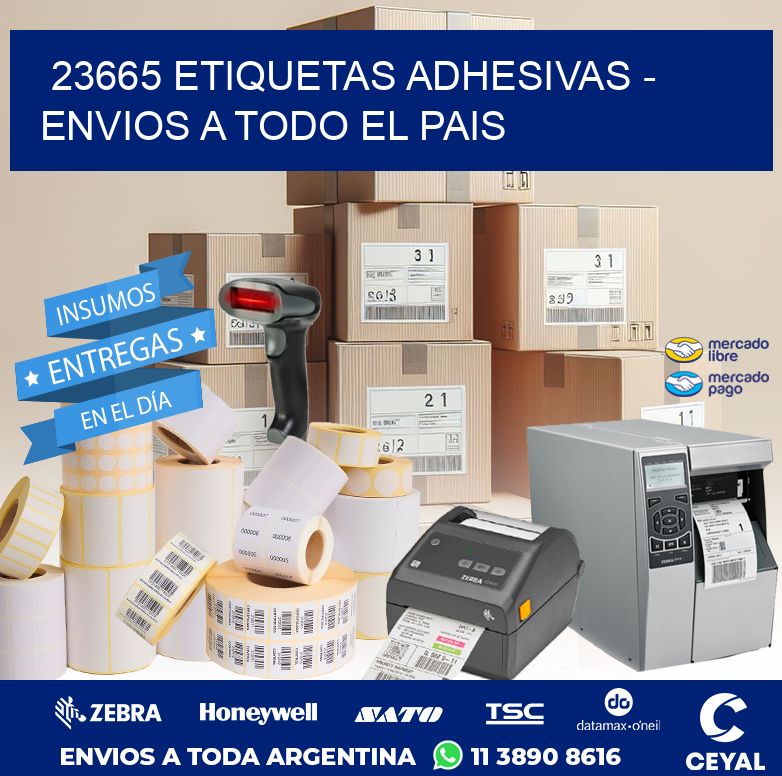 23665 ETIQUETAS ADHESIVAS - ENVIOS A TODO EL PAIS