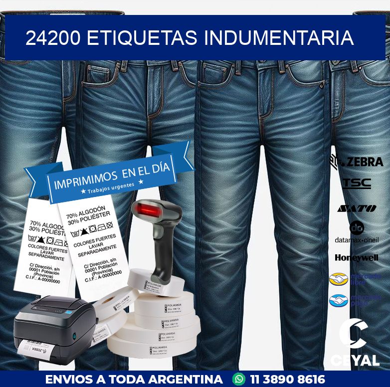 24200 ETIQUETAS INDUMENTARIA