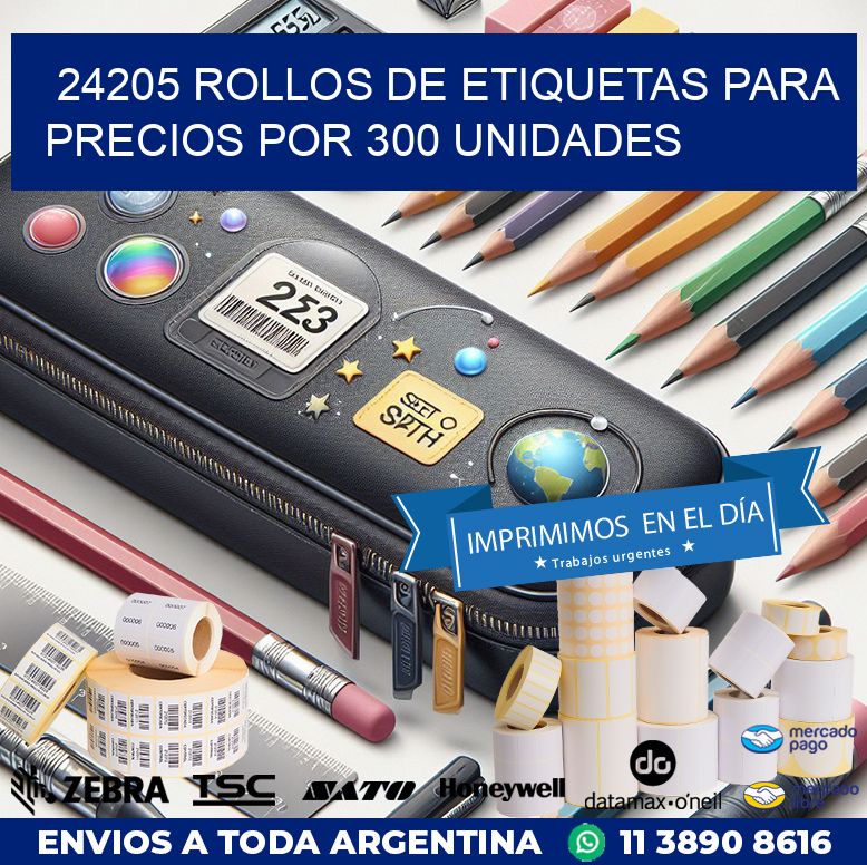 24205 ROLLOS DE ETIQUETAS PARA PRECIOS POR 300 UNIDADES
