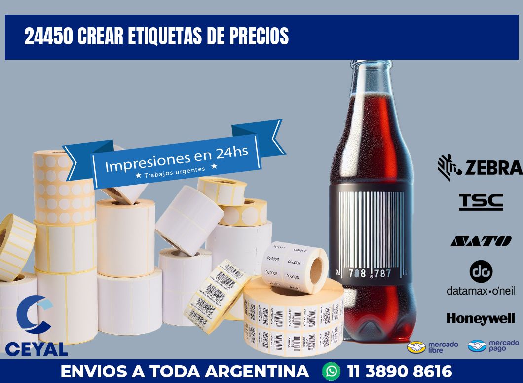24450 CREAR ETIQUETAS DE PRECIOS