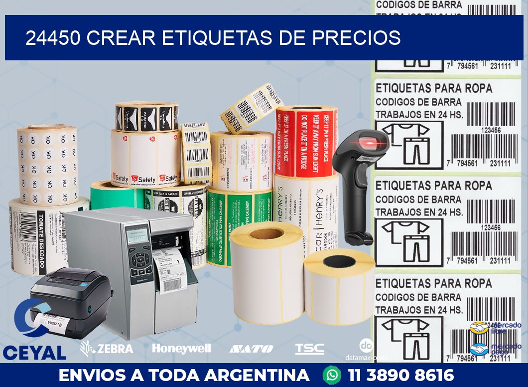 24450 CREAR ETIQUETAS DE PRECIOS