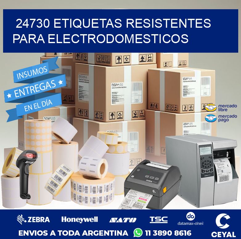 24730 ETIQUETAS RESISTENTES PARA ELECTRODOMESTICOS