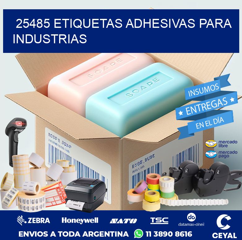 25485 ETIQUETAS ADHESIVAS PARA INDUSTRIAS