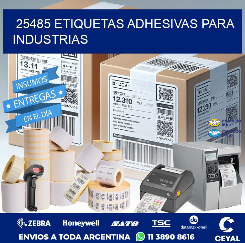 25485 ETIQUETAS ADHESIVAS PARA INDUSTRIAS