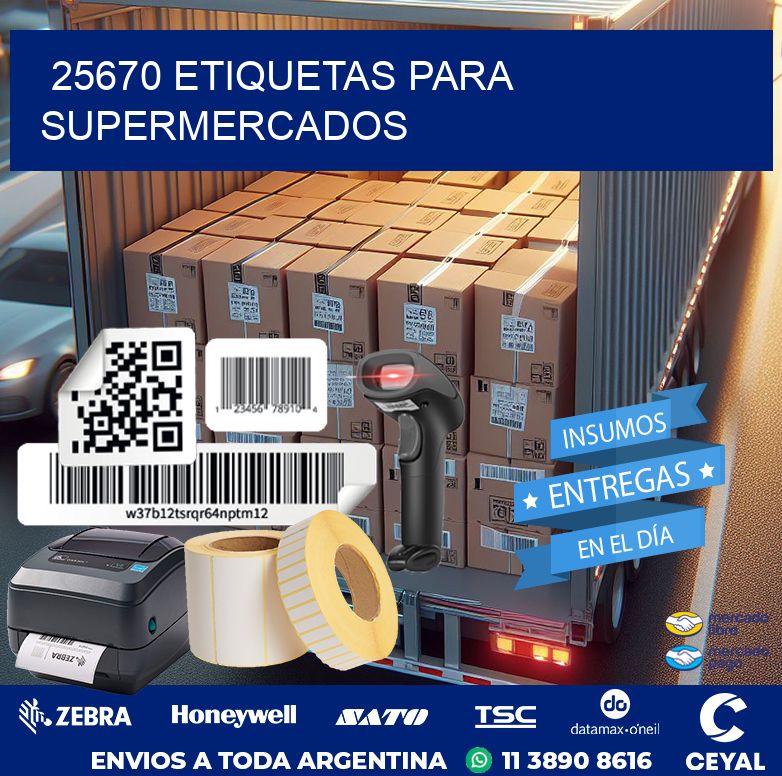 25670 ETIQUETAS PARA SUPERMERCADOS