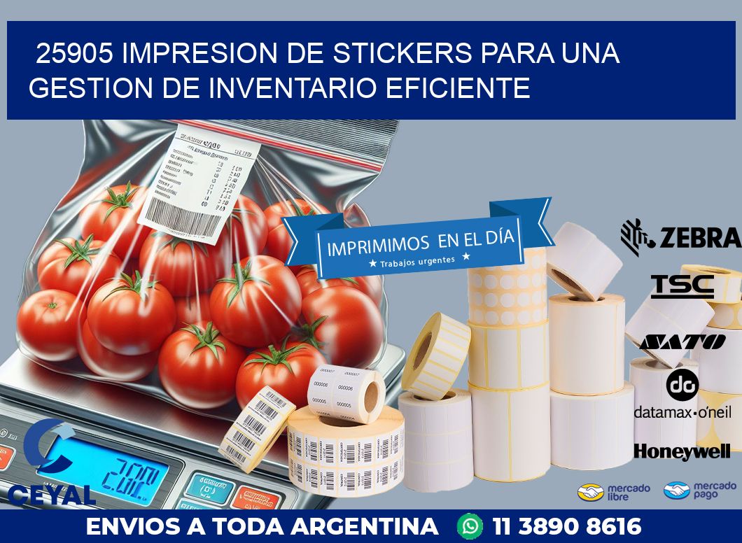 25905 IMPRESION DE STICKERS PARA UNA GESTION DE INVENTARIO EFICIENTE