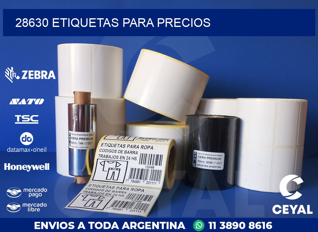 28630 ETIQUETAS PARA PRECIOS