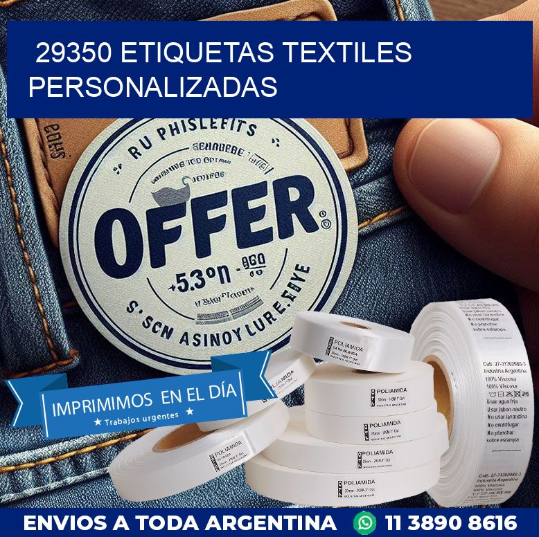 29350 ETIQUETAS TEXTILES PERSONALIZADAS