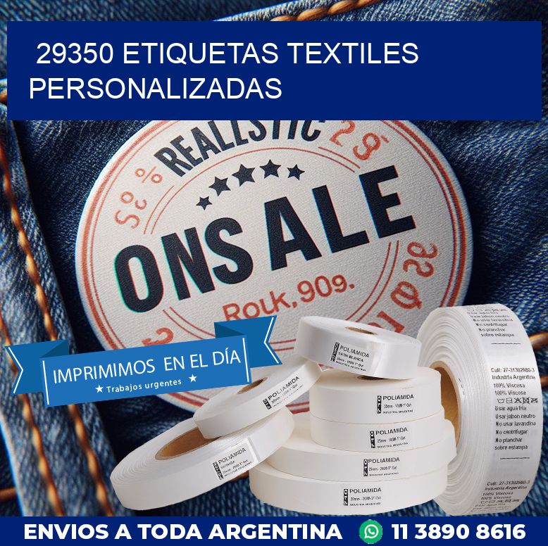 29350 ETIQUETAS TEXTILES PERSONALIZADAS