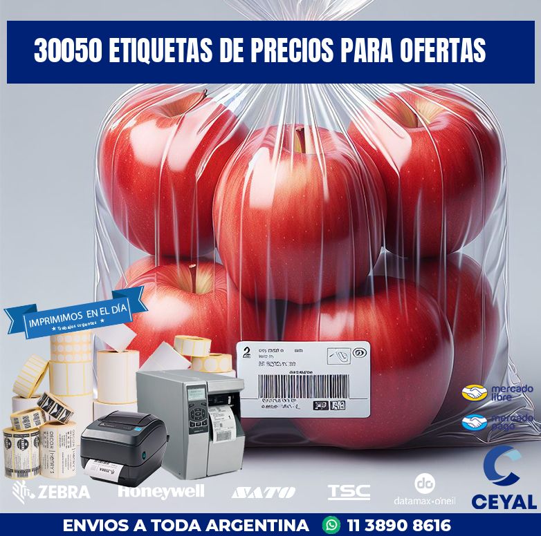 30050 ETIQUETAS DE PRECIOS PARA OFERTAS