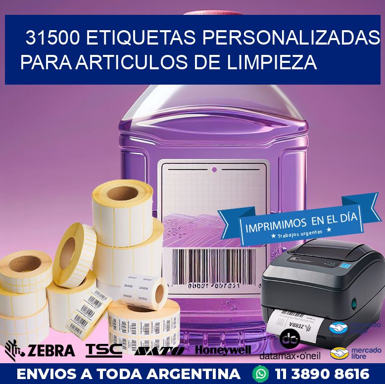 31500 ETIQUETAS PERSONALIZADAS PARA ARTICULOS DE LIMPIEZA