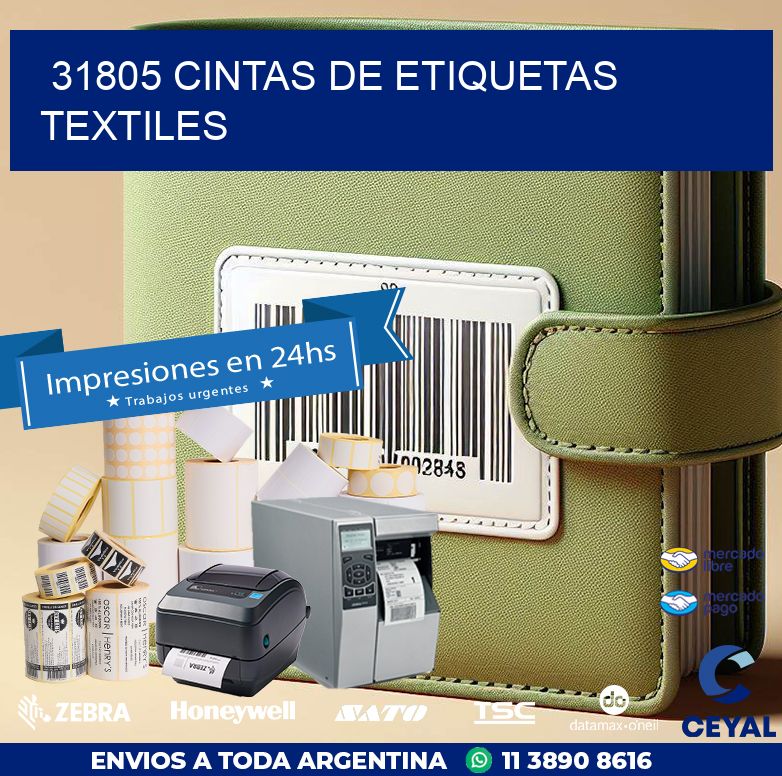 31805 CINTAS DE ETIQUETAS TEXTILES
