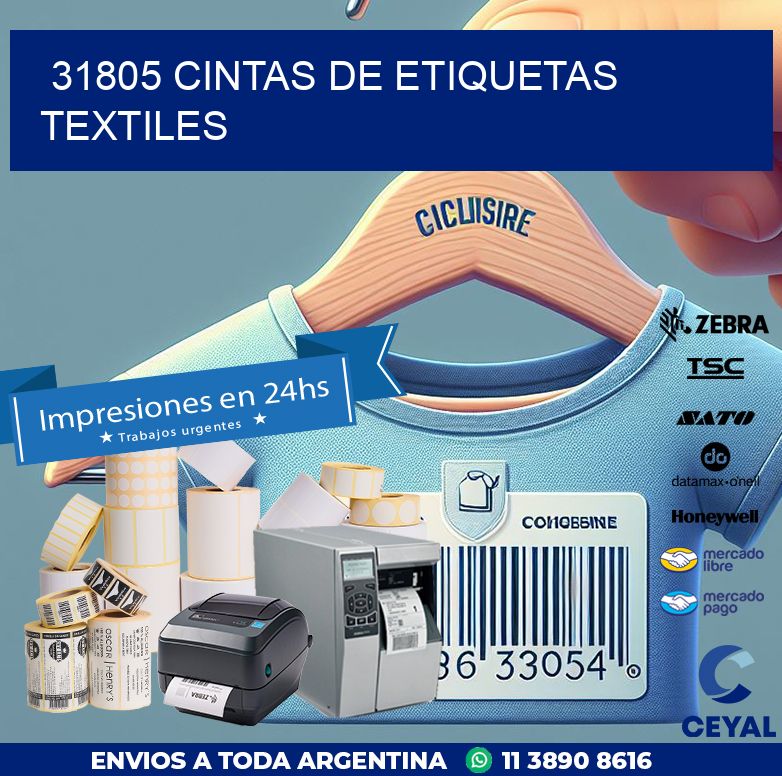 31805 CINTAS DE ETIQUETAS TEXTILES