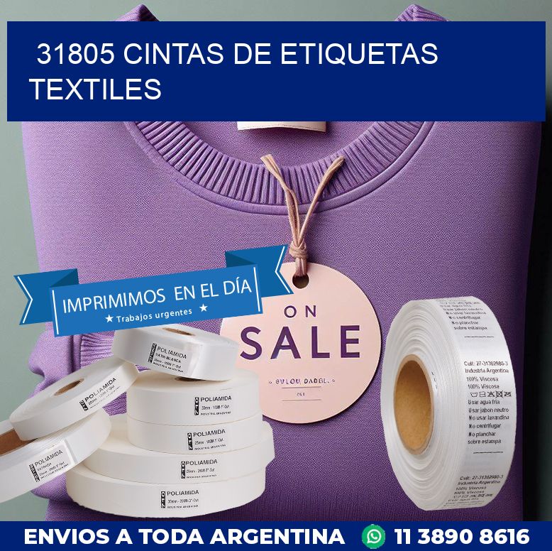 31805 CINTAS DE ETIQUETAS TEXTILES