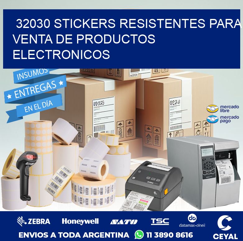32030 STICKERS RESISTENTES PARA VENTA DE PRODUCTOS ELECTRONICOS