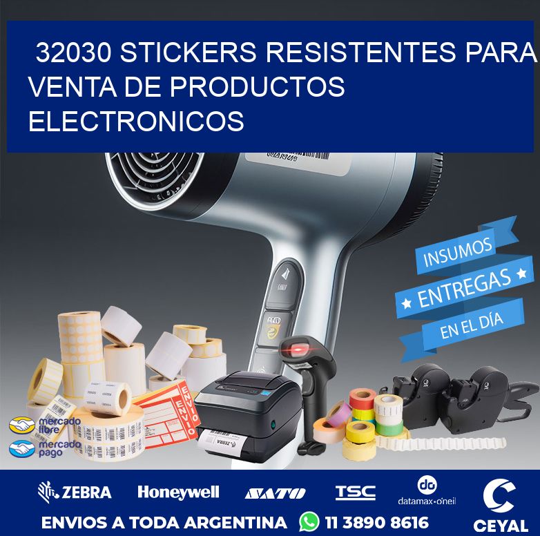 32030 STICKERS RESISTENTES PARA VENTA DE PRODUCTOS ELECTRONICOS