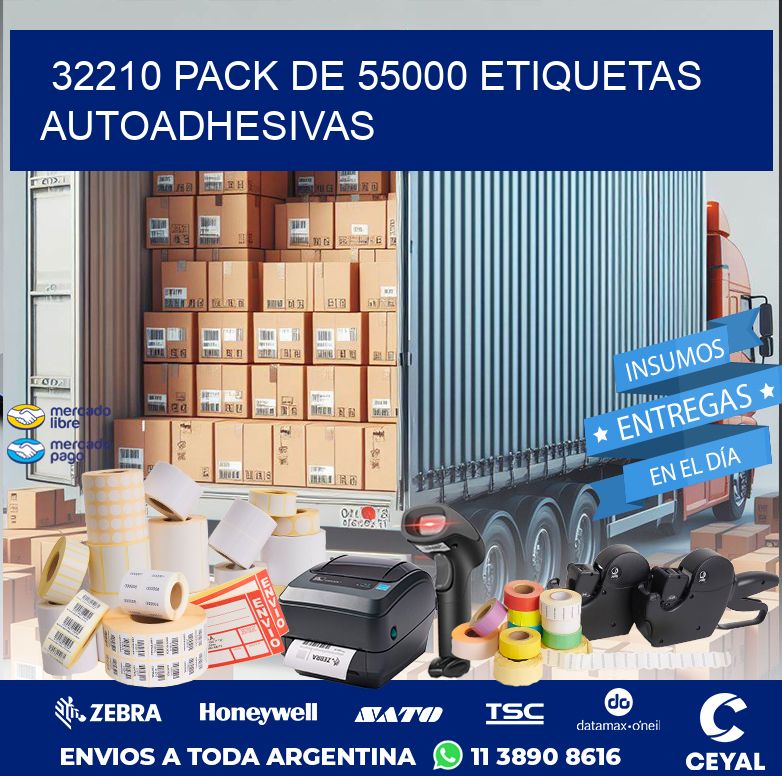 32210 PACK DE 55000 ETIQUETAS AUTOADHESIVAS