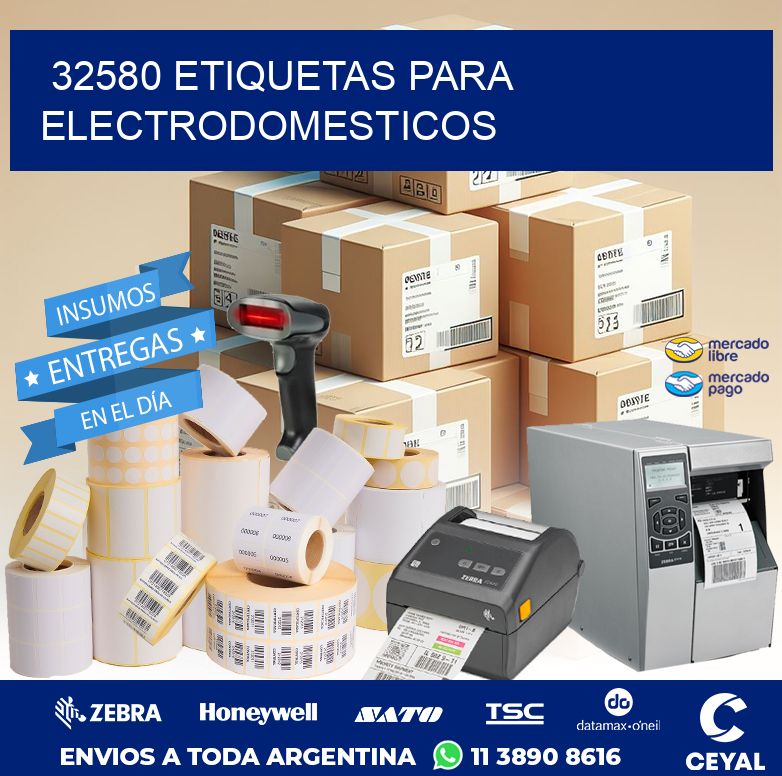 32580 ETIQUETAS PARA ELECTRODOMESTICOS