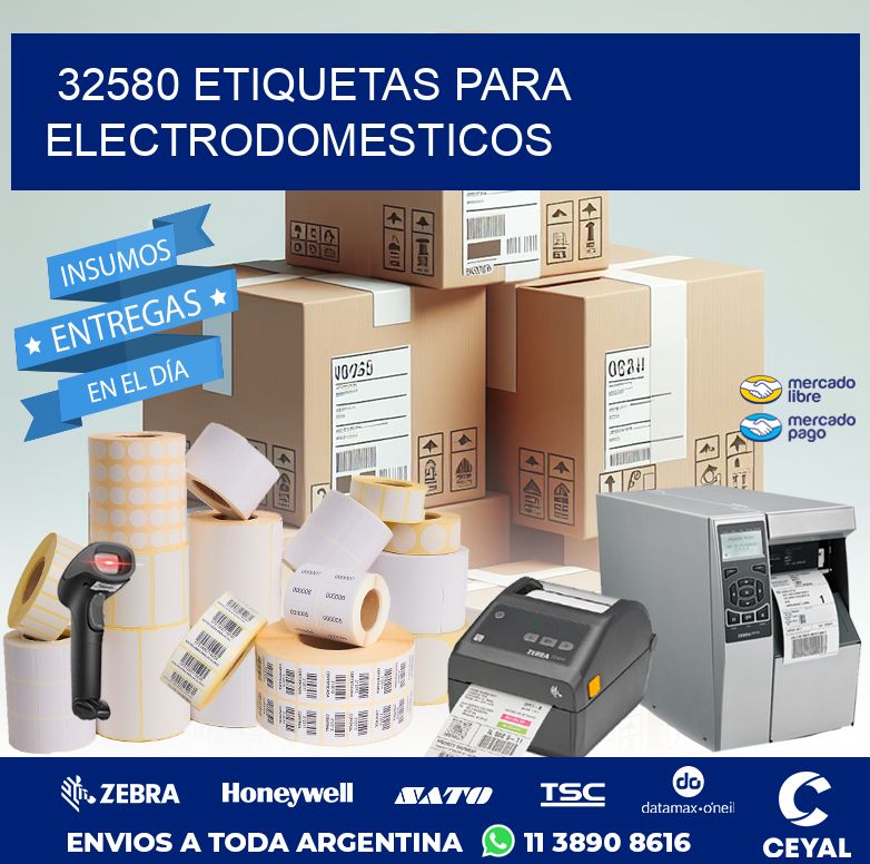 32580 ETIQUETAS PARA ELECTRODOMESTICOS