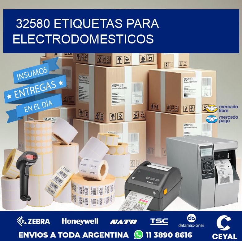 32580 ETIQUETAS PARA ELECTRODOMESTICOS