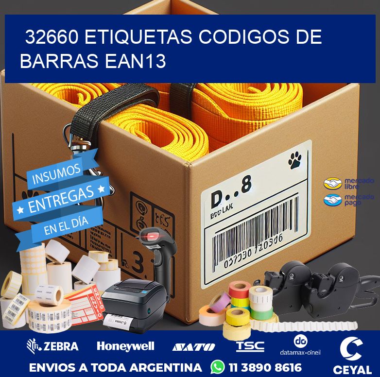 32660 ETIQUETAS CODIGOS DE BARRAS EAN13