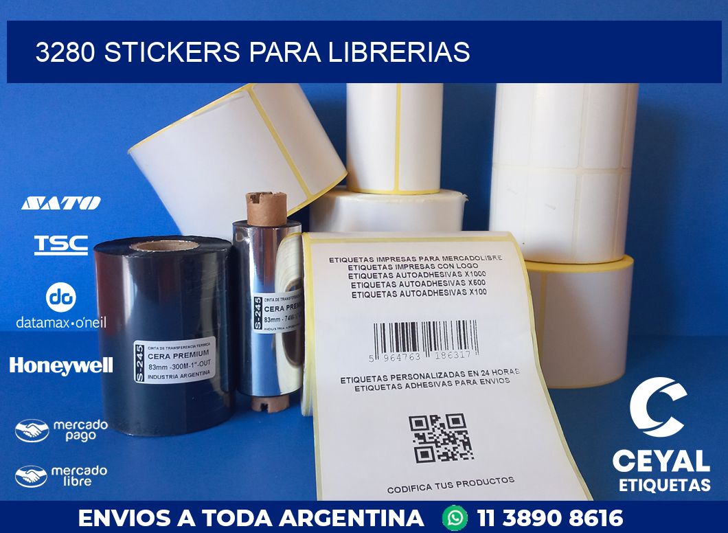 3280 STICKERS PARA LIBRERIAS