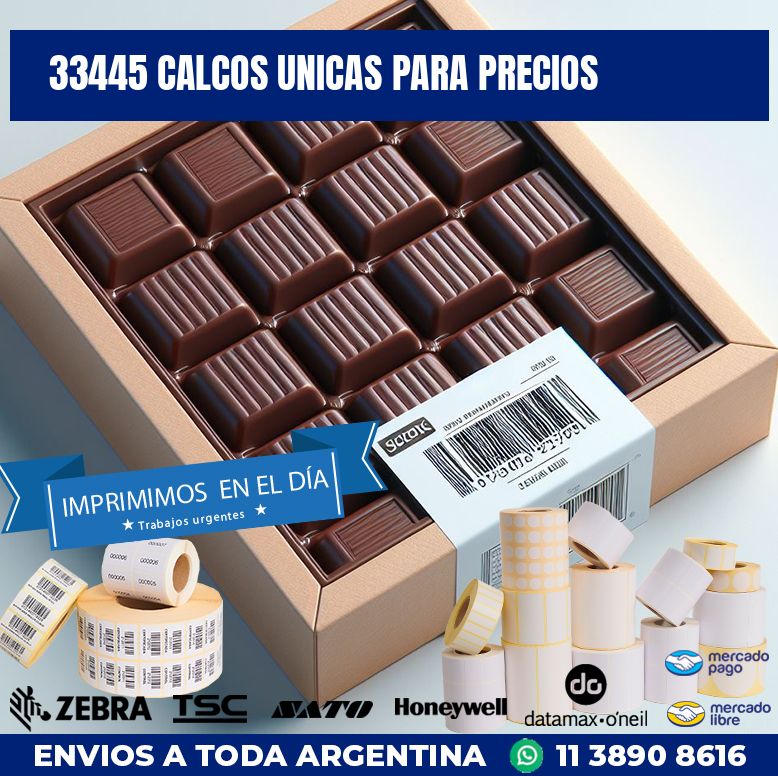 33445 CALCOS UNICAS PARA PRECIOS
