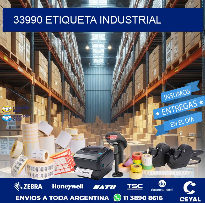 33990 ETIQUETA INDUSTRIAL
