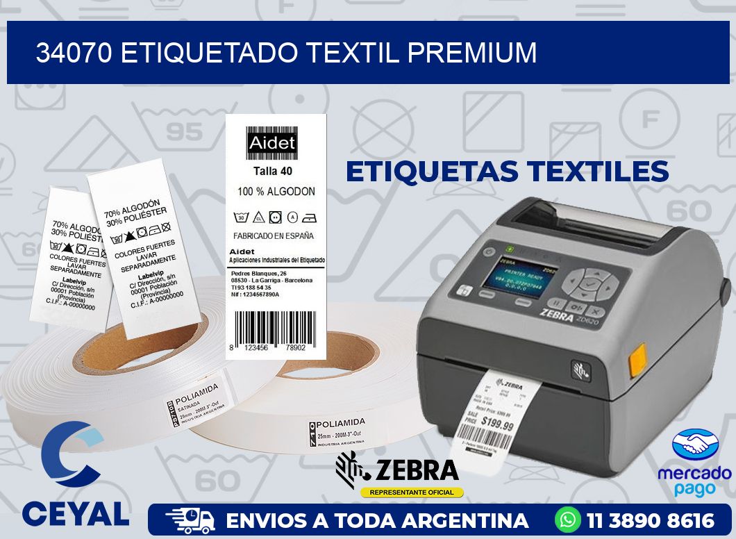 34070 ETIQUETADO TEXTIL PREMIUM