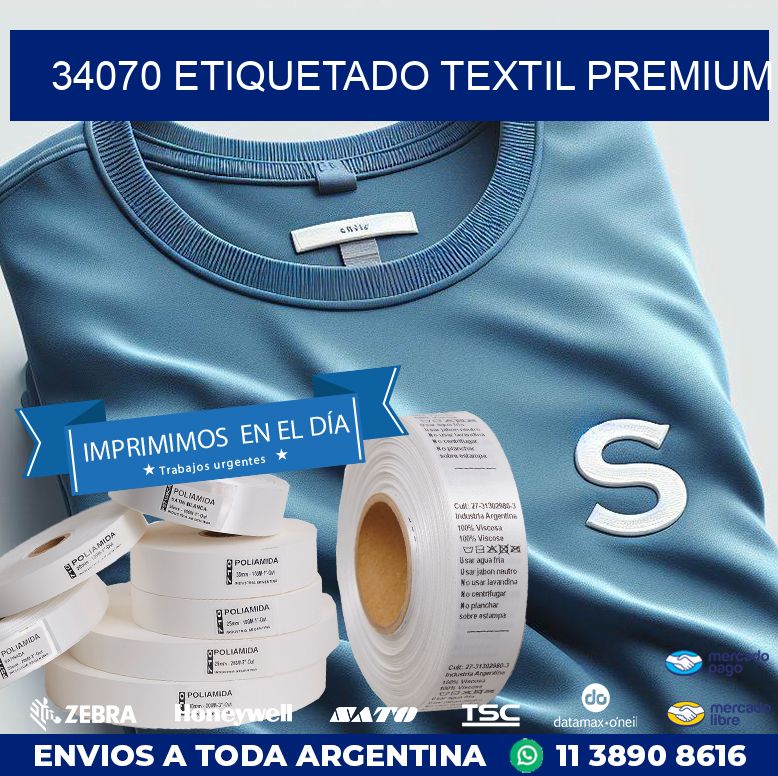 34070 ETIQUETADO TEXTIL PREMIUM