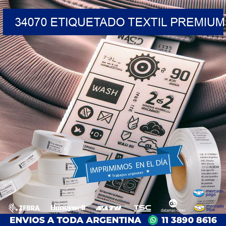 34070 ETIQUETADO TEXTIL PREMIUM