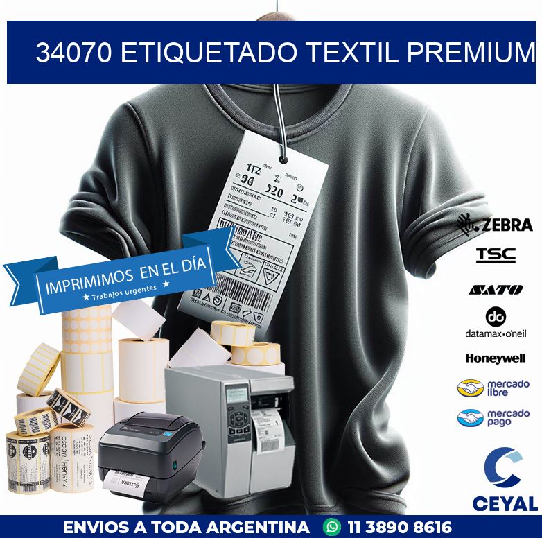 34070 ETIQUETADO TEXTIL PREMIUM