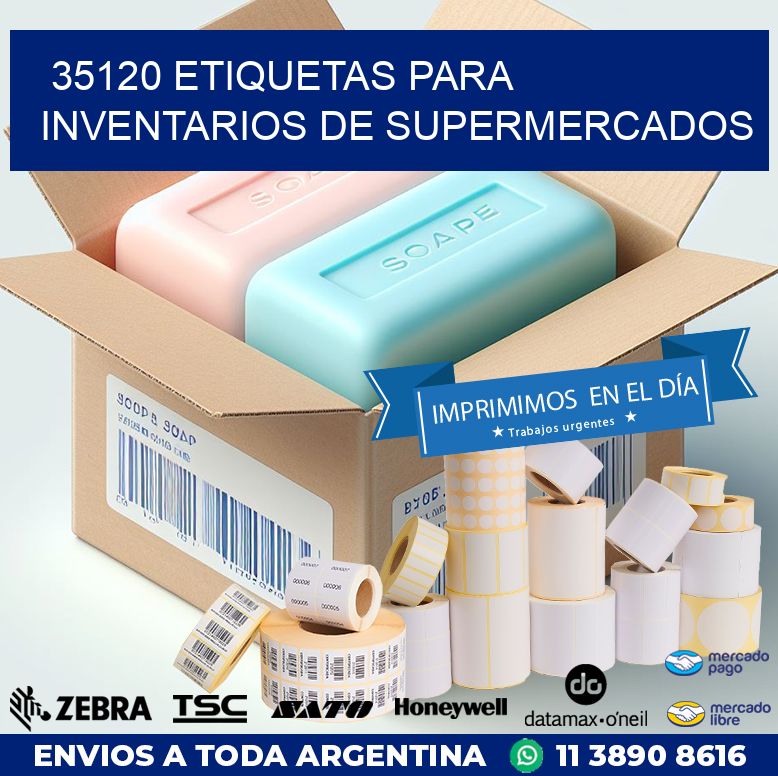 35120 ETIQUETAS PARA INVENTARIOS DE SUPERMERCADOS
