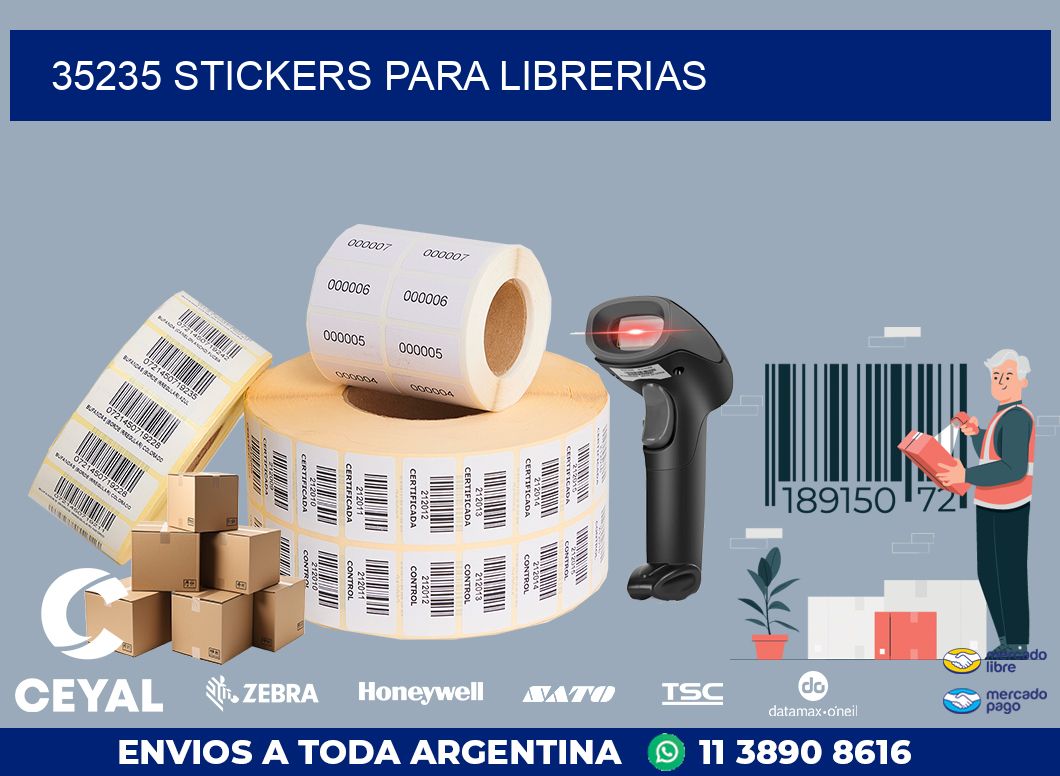 35235 STICKERS PARA LIBRERIAS