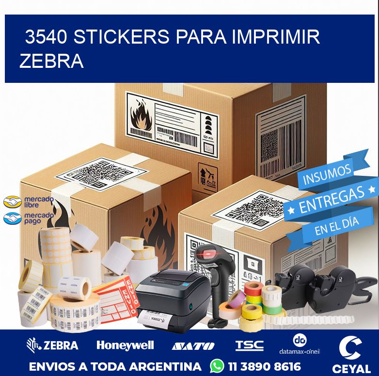 3540 STICKERS PARA IMPRIMIR ZEBRA