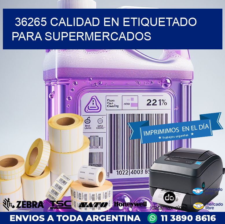 36265 CALIDAD EN ETIQUETADO PARA SUPERMERCADOS