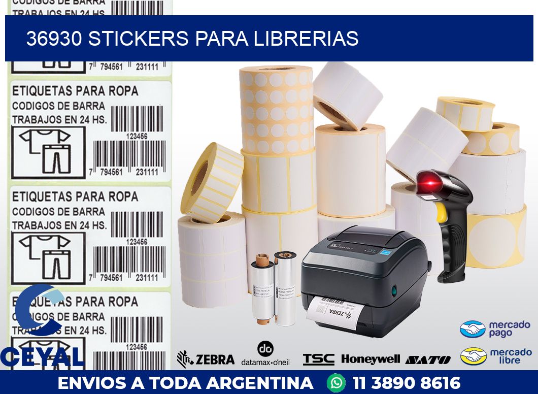 36930 STICKERS PARA LIBRERIAS