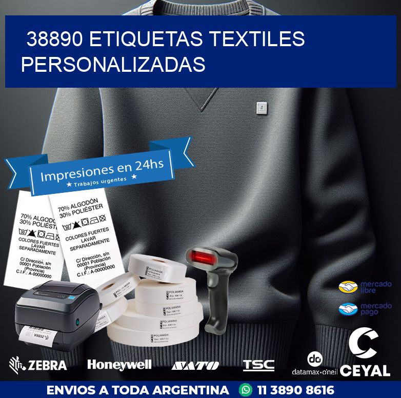 38890 ETIQUETAS TEXTILES PERSONALIZADAS