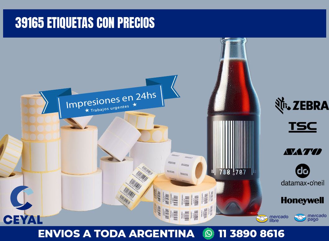 39165 ETIQUETAS CON PRECIOS