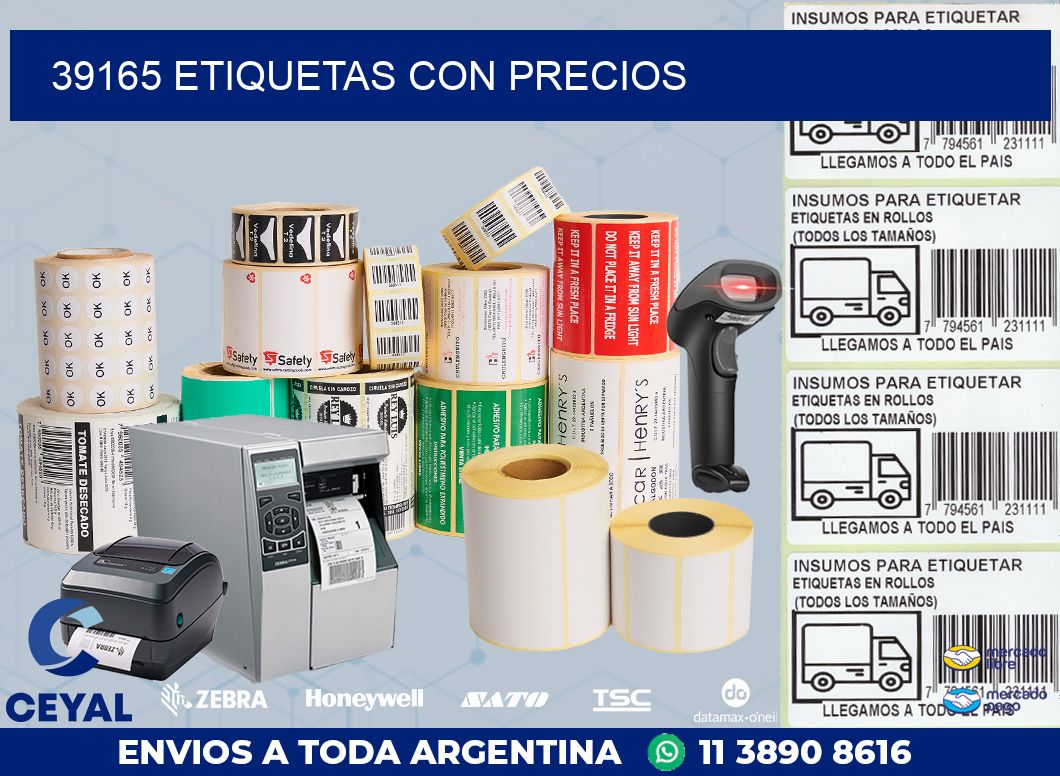 39165 ETIQUETAS CON PRECIOS